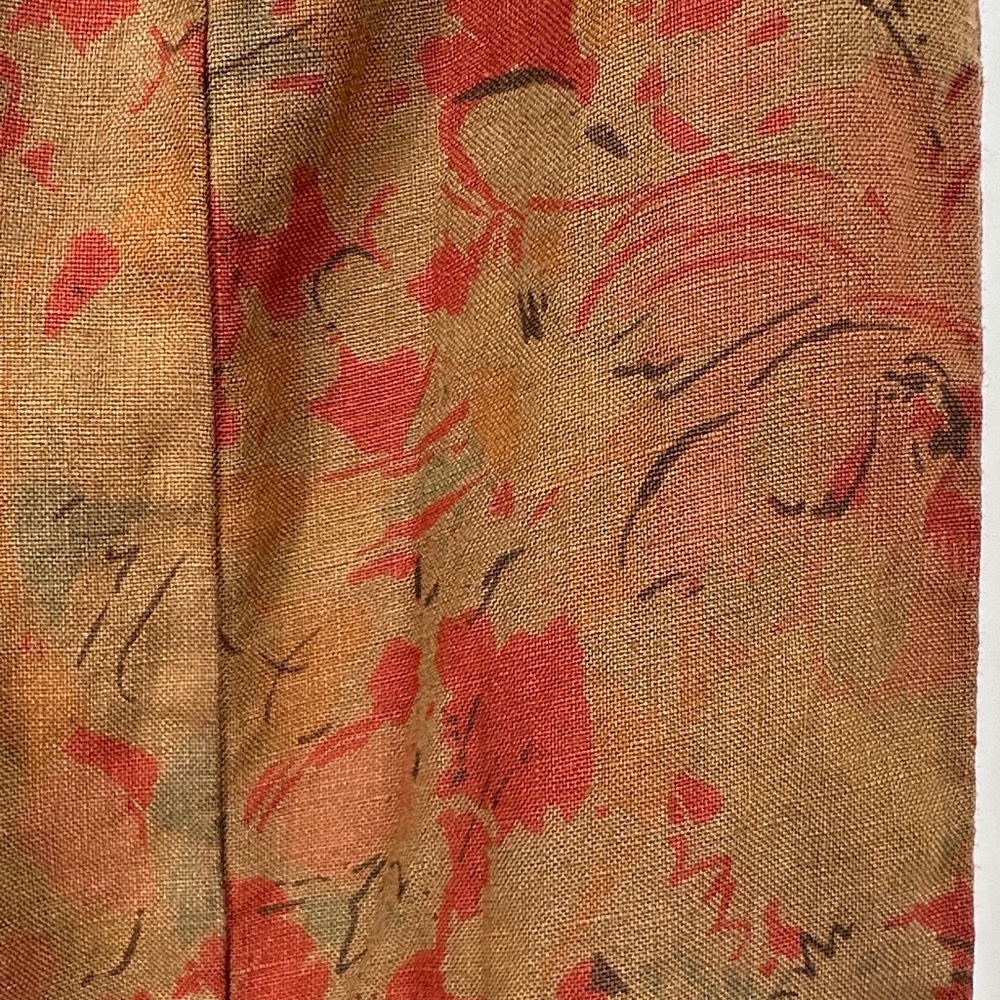 Cut Loose A-Line Skirt in Floral Brown and Red - Picture 3 of 7